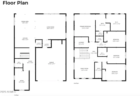 Floorplan - 7545 E Olla Ave, Mesa, AZ 85212 photo 1 of 1