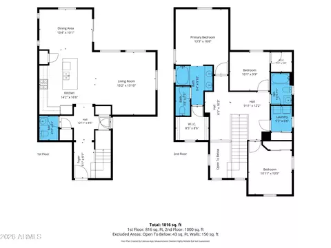 Floorplan - 2154 S Martingale Rd, Gilbert, AZ 85295 photo 1 of 1