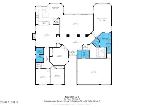 Floorplan - 2034 E Dias Dr, Gilbert, AZ 85234 photo 1 of 1