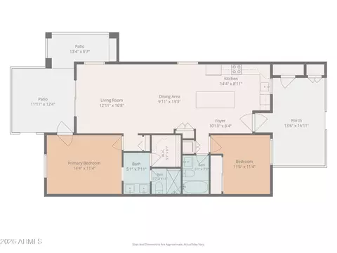 Floorplan - 4150 E Cactus Rd #110, Phoenix, AZ 85032 photo 2 of 2