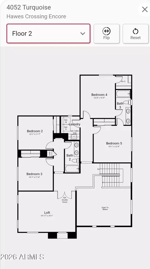 Floorplan - 7835 E Quartet Ave, Mesa, AZ 85212 photo 2 of 2