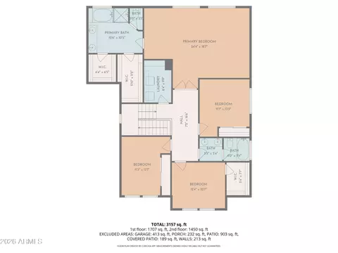 Floorplan - 4116 E County Down Dr, Chandler, AZ 85249 photo 2 of 3