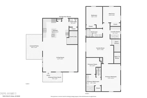 Floorplan - 1659 S 83rd Pl, Mesa, AZ 85209 photo 1 of 1