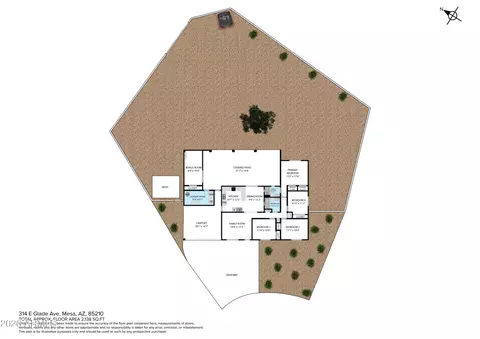 Floorplan - 314 E Glade Ave, Mesa, AZ 85210 photo 1 of 3