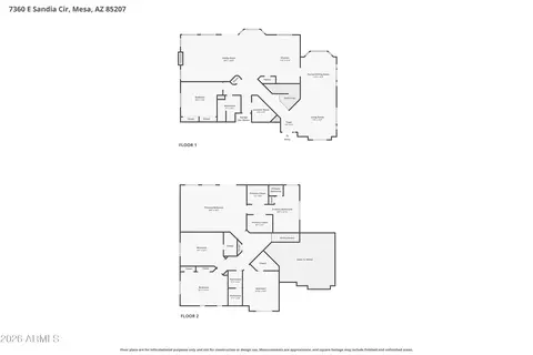 Floorplan - 7360 E Sandia Cir, Mesa, AZ 85207 photo 3 of 3
