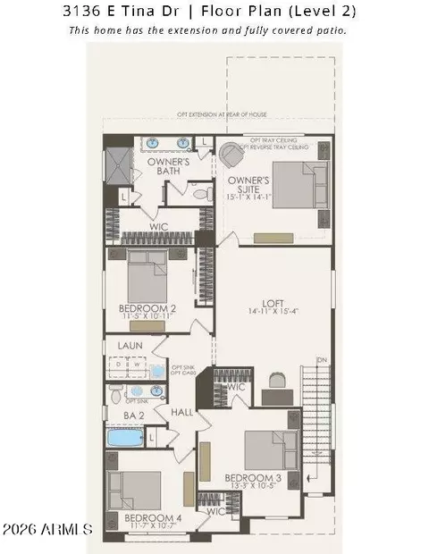 Floorplan - 3136 E Tina Dr, Phoenix, AZ 85050 photo 2 of 2