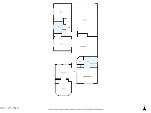 Floorplan - 962 E Vaughn Ave, Gilbert, AZ 85234 photo 1 of 1