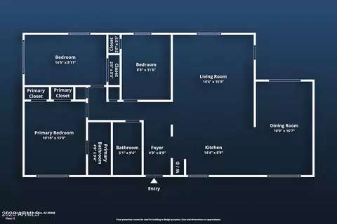 Floorplan - 4653 E Almeria Rd, Phoenix, AZ 85008 photo 1 of 1