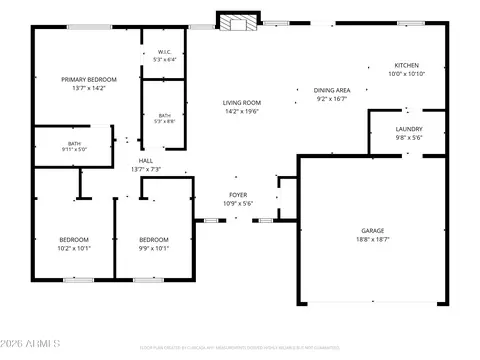 Floorplan - 833 E Le Marche Ave, Phoenix, AZ 85022 photo 1 of 2
