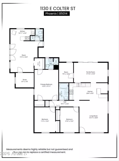 Floorplan - 1130 E Colter St, Phoenix, AZ 85014 photo 1 of 1