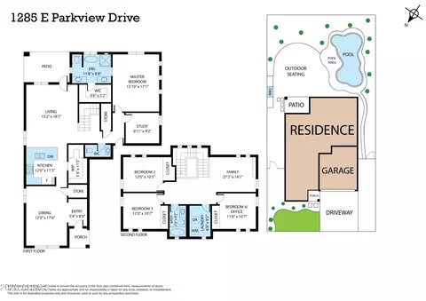 Floorplan - 1285 E Parkview Dr, Gilbert, AZ 85295 photo 2 of 2