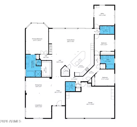 Floorplan - 433 W Desert Ave, Gilbert, AZ 85233 photo 2 of 2