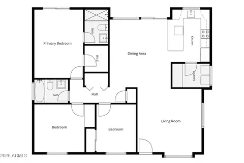 Floorplan - 1256 E Utopia Rd, Phoenix, AZ 85024 photo 1 of 1