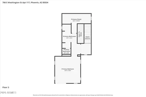 Floorplan - 706 E Washington St #117, Phoenix, AZ 85034 photo 4 of 4