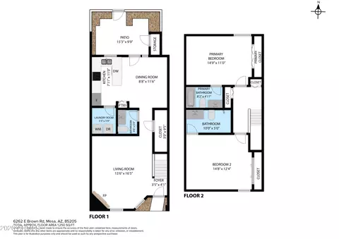 Floorplan - 6262 E Brown Rd #64, Mesa, AZ 85205 photo 1 of 2