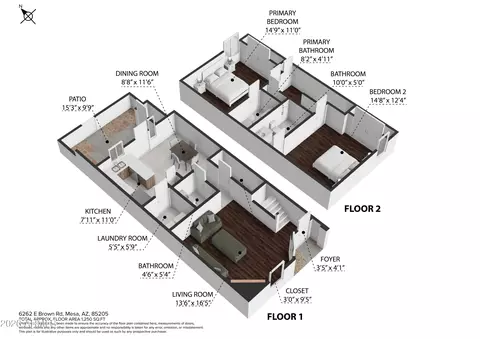Floorplan - 6262 E Brown Rd #64, Mesa, AZ 85205 photo 2 of 2