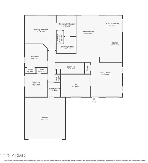 Floorplan - 7260 E Monte Ave, Mesa, AZ 85209 photo 1 of 1