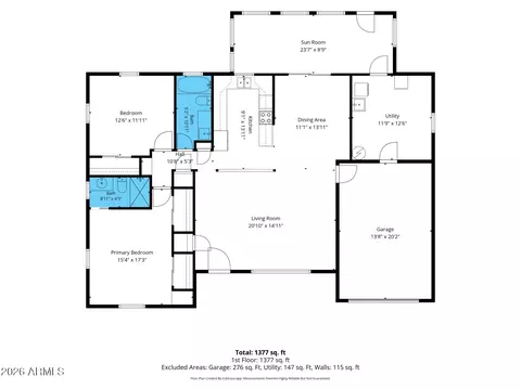 Floorplan - 5519 E Casper Rd, Mesa, AZ 85205 photo 1 of 1