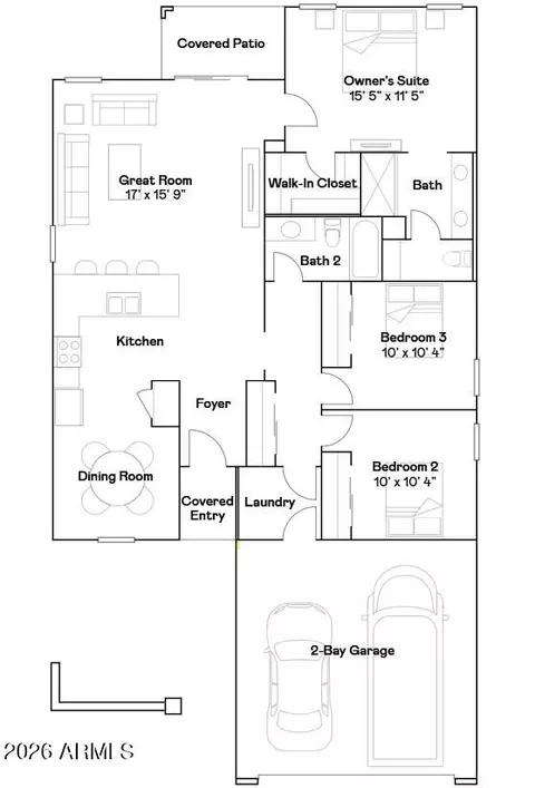 Floorplan - 9835 W Flower St, Phoenix, AZ 85037 photo 1 of 1