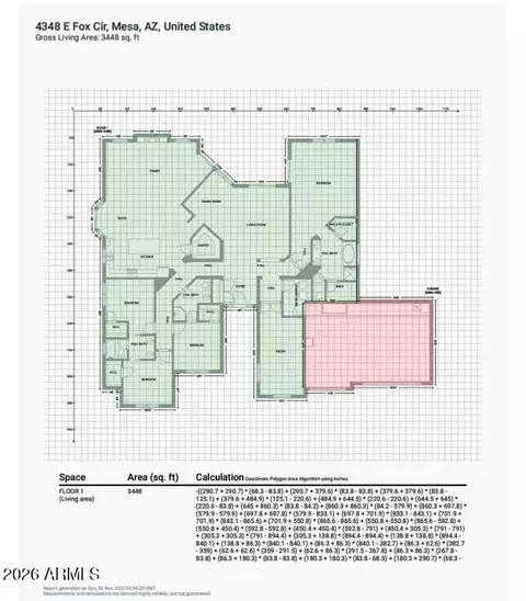Floorplan - 4335 E Fox Cir, Mesa, AZ 85205 photo 1 of 1