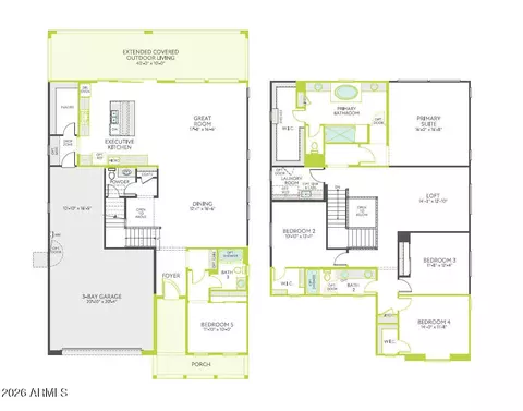 Floorplan - 1458 E Coconino Way, Gilbert, AZ 85298 photo 1 of 1