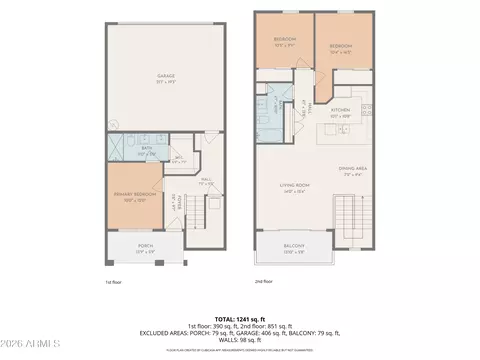 Floorplan - 9838 E Wavelength Ave, Mesa, AZ 85212 photo 1 of 1
