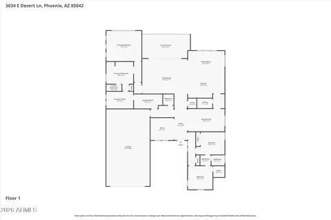Floorplan - 3034 E Desert Ln, Phoenix, AZ 85042 photo 1 of 1