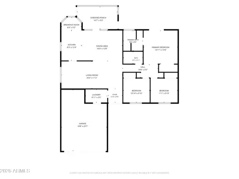 Floorplan - 721 E Brentrup Dr, Tempe, AZ 85283 photo 1 of 1