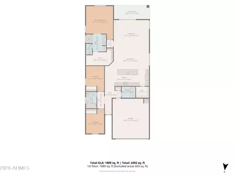 Floorplan - 2421 W Sable Ave, Apache Junction, AZ 85120 photo 2 of 2