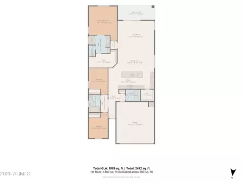 Floorplan - 2421 W Sable Ave, Apache Junction, AZ 85120 photo 1 of 2
