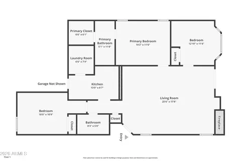 Floorplan - 9354 E Naranja Ave, Mesa, AZ 85209 photo 1 of 1