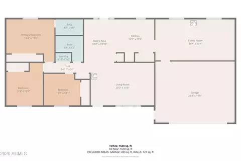 Floorplan - 3307 Pine Cone Dr, Overgaard, AZ 85933 photo 2 of 2