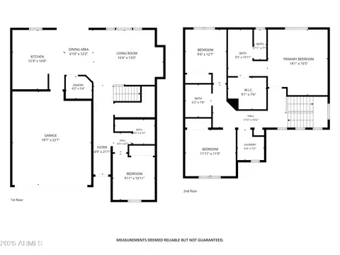 Floorplan - 2826 S Rock St, Gilbert, AZ 85295 photo 1 of 2