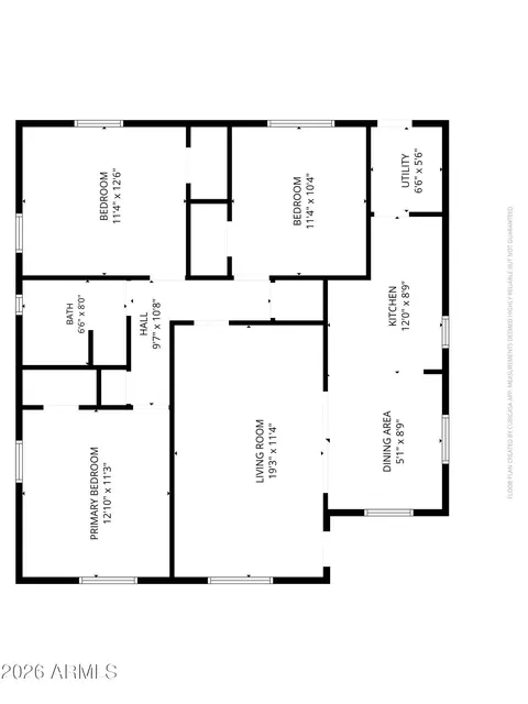 Floorplan - 2012 N 24th Pl, Phoenix, AZ 85008 photo 1 of 1