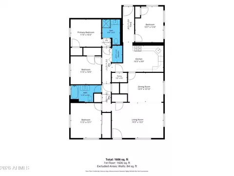Floorplan - 1917 W Whitton Ave, Phoenix, AZ 85015 photo 1 of 1