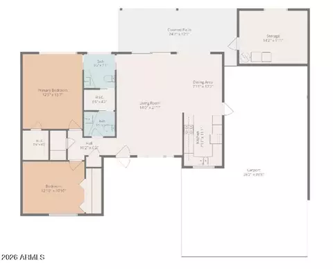 Floorplan - 5730 E Colby St, Mesa, AZ 85205 photo 2 of 2