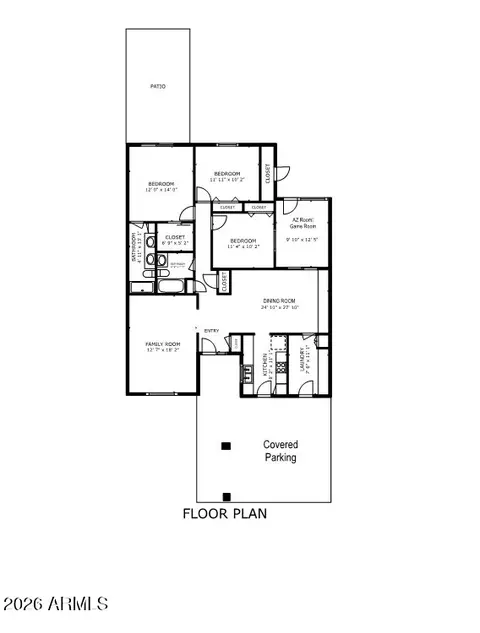 Floorplan - 1988 E Oxford Dr, Tempe, AZ 85283 photo 1 of 1