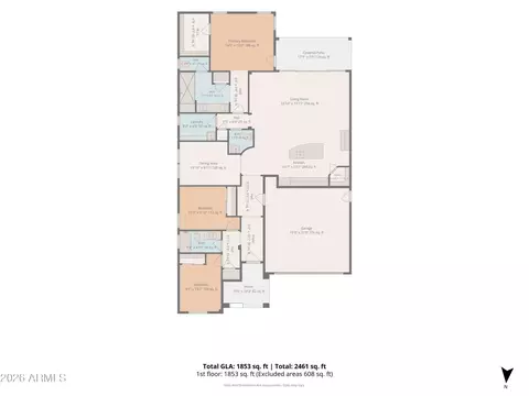 Floorplan - 4317 E Bethena St, Gilbert, AZ 85295 photo 2 of 2