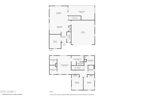 Floorplan - 228 E Beatryce St, Tempe, AZ 85281 photo 1 of 1