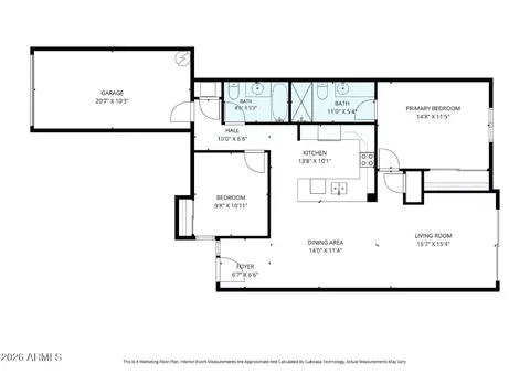 Floorplan - 7820 E Baseline Rd #108, Mesa, AZ 85209 photo 1 of 1