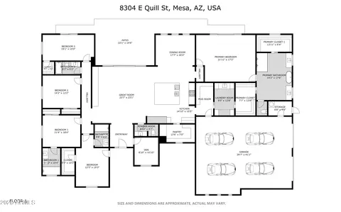 Floorplan - 8304 E Quill St, Mesa, AZ 85207 photo 1 of 1