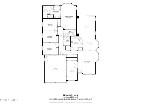 Floorplan - 3257 E Tonto Ct, Gilbert, AZ 85298 photo 1 of 1