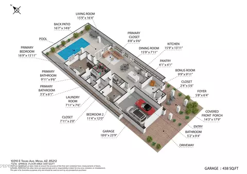 Floorplan - 10310 E Texas Ave, Mesa, AZ 85212 photo 2 of 2