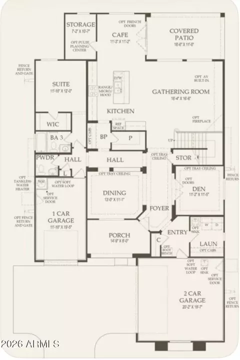 Floorplan - 7562 E Portobello Ave, Mesa, AZ 85212 photo 1 of 1