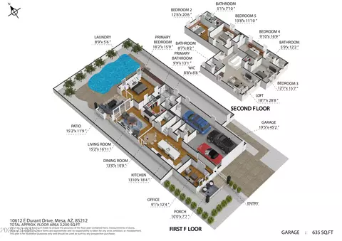 Floorplan - 10612 E Durant Dr, Mesa, AZ 85212 photo 1 of 3