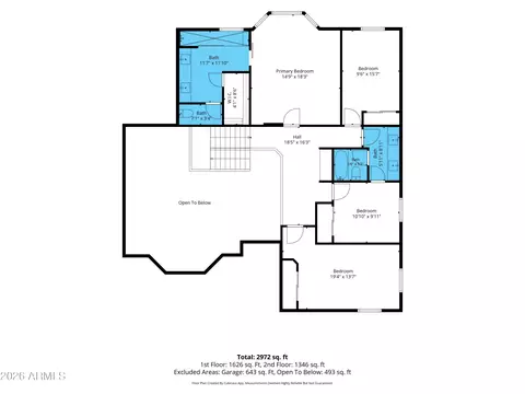 Floorplan - 1144 W Iris Dr, Gilbert, AZ 85233 photo 2 of 4