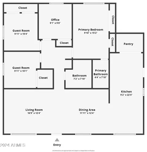 Floorplan - 2022 W Aster Dr, Phoenix, AZ 85029 photo 1 of 1