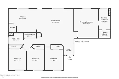 Floorplan - 11261 E Renfield Ave, Mesa, AZ 85212 photo 1 of 1