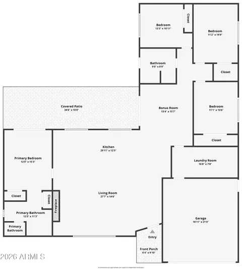 Floorplan - 1867 E Cornell Dr, Tempe, AZ 85283 photo 1 of 1