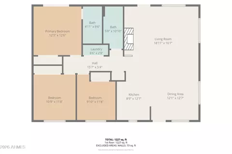 Floorplan - 2335 Buffalo Loop N, Overgaard, AZ 85933 photo 2 of 2